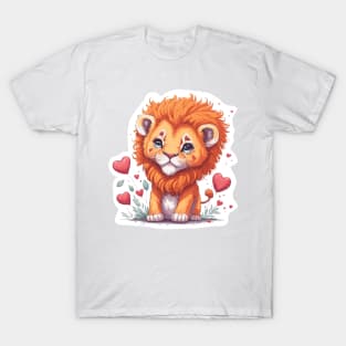 Minimal Cute Baby Lion T-Shirt